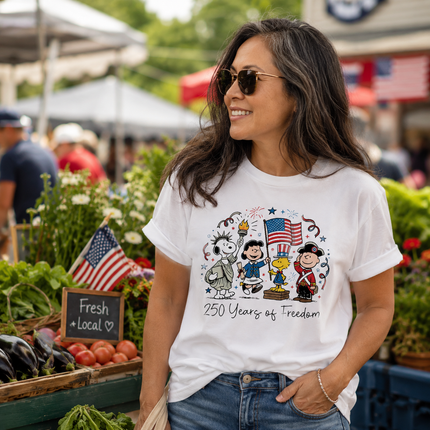 Comfort Colors 250 Years Of Freedom Patriotic Historical Costumes T-Shirt