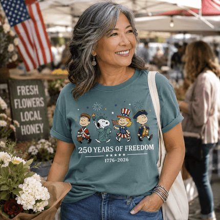 Comfort Colors 250 Years Of Freedom USA Historical Parade Squad T-Shirt