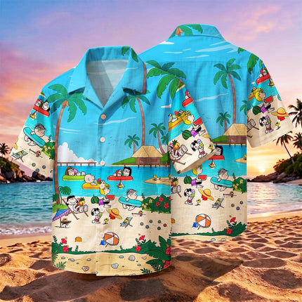 Tropical Island Beach Vacation Summer Hawaiian Shirt