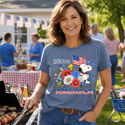 3_e7a88e7d-701a-4dc7-9bd8-2afdd9d1b9ca - AuraNations - Comfort Colors 250th America Patriotic Floral Bowtie Dog T-Shirt - Blue Jean / S - 250TH ANNIVERSARY, ALL, COMFORT COLORS, NO CUSTOM, PRODUCTS, SNPY, TSHIRT