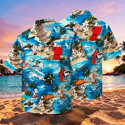 Tropical Island Adventure Surf Beach Summer Hawaiian Shirt