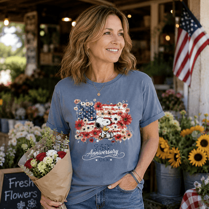 3_fd70f110-4aaa-43cd-8422-4e5fae2bb847 - AuraNations - Comfort Colors 250th Anniversary USA Floral Flag Hugging Dog T-Shirt - Ivory / S - 250TH ANNIVERSARY, ALL, COMFORT COLORS, NO CUSTOM, PRODUCTS, SNPY, TSHIRT