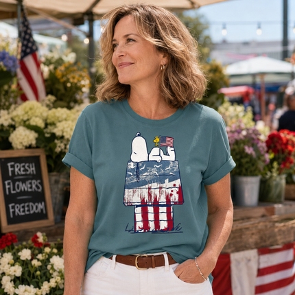 Comfort Colors 250th Anniversary USA Patriotic Doghouse T-Shirt