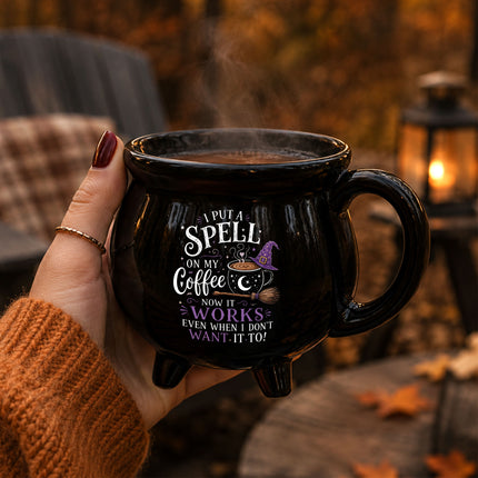 Witch Coffee Cauldron Ceramic Mug Funny Halloween Gift