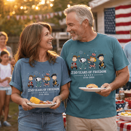 Comfort Colors 250 Years Of Freedom USA Historical Parade Squad T-Shirt