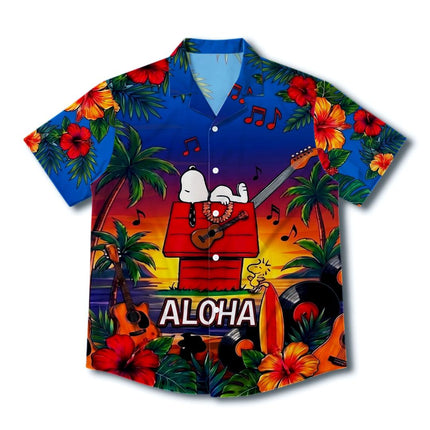 Aloha Tropical Music Beach Summer Hawaiian Shirt