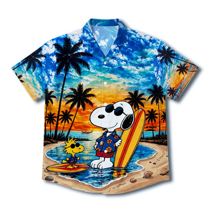 Sunset Tropical Surf Beach Summer Hawaiian Shirt