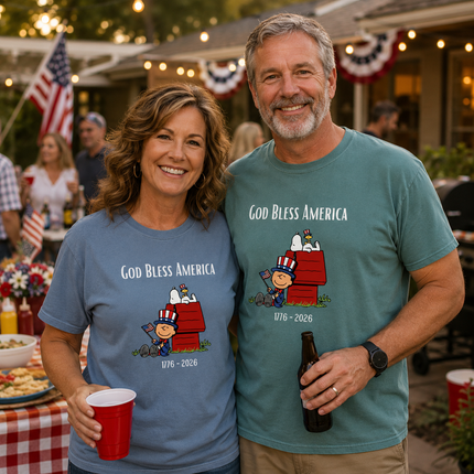 Comfort Colors God Bless America 1776 2026 T-Shirt