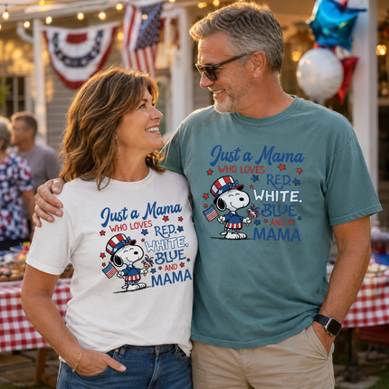 Comfort Colors 250th Anniversary USA Just A Mama T-Shirt