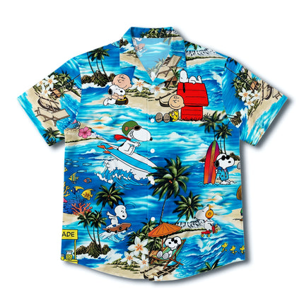 Tropical Island Adventure Surf Beach Summer Hawaiian Shirt