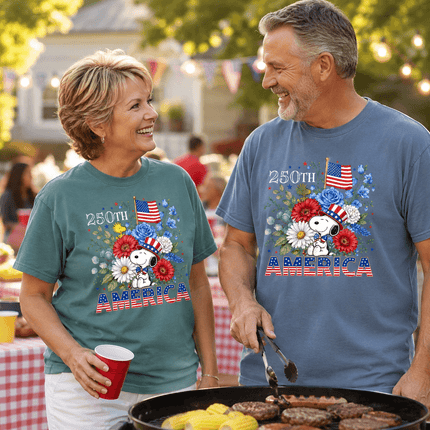 4_45c29c71-0f3a-4f52-aef2-af09a382d679 - AuraNations - Comfort Colors 250th America Patriotic Top Hat Floral Dog T-Shirt - Seafoam / S - 250TH ANNIVERSARY, ALL, COMFORT COLORS, NO CUSTOM, PRODUCTS, SNPY, TSHIRT
