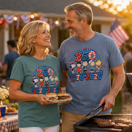 Comfort Colors 1776-2026 250 Years Patriotic Friends Parade T-Shirt