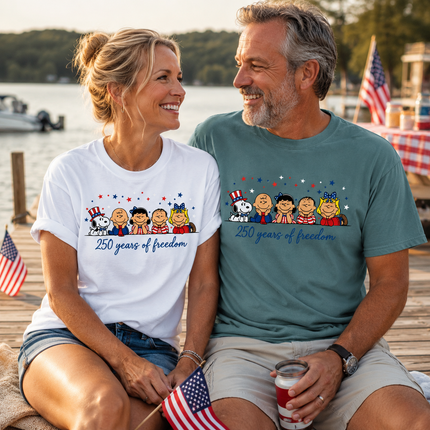 Comfort Colors 250 Years Of Freedom Friends T-Shirt