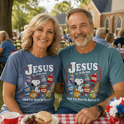 Comfort Colors Jesus Is My Jam Here to Spread It Christian T-Shirt