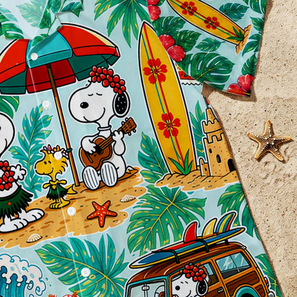 Tropical Beach Surf Vacation Summer Hawaiian Shirt