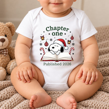 Chapter One Published 2026 Christmas Newborn Outfit Baby Bodysuit