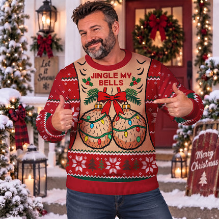 Funny Jingle My Bells Ugly Sweatshirt Christmas Party Gift