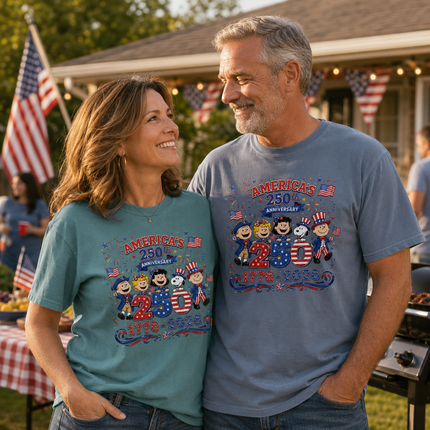 Comfort Colors America 250th Anniversary 1776-2026 Patriotic Friends T-Shirt