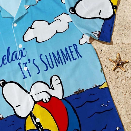 Beach Summer Relaxing Ocean Float Vacation Hawaiian Shirt