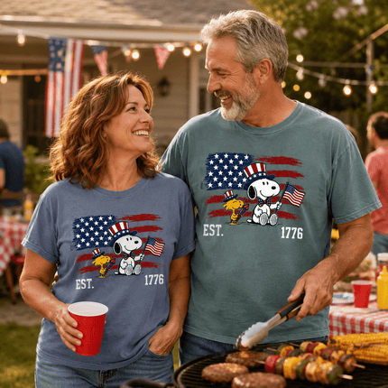 Comfort Colors EST 1776 250th Anniversary USA Uncle Sam Dog T-Shirt