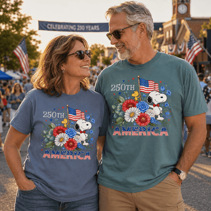 4_b990a9d9-b795-4d80-a6a2-ed1c193b069a - AuraNations - Comfort Colors 250th America Patriotic Floral Bowtie Dog T-Shirt - Blue Jean / S - 250TH ANNIVERSARY, ALL, COMFORT COLORS, NO CUSTOM, PRODUCTS, SNPY, TSHIRT