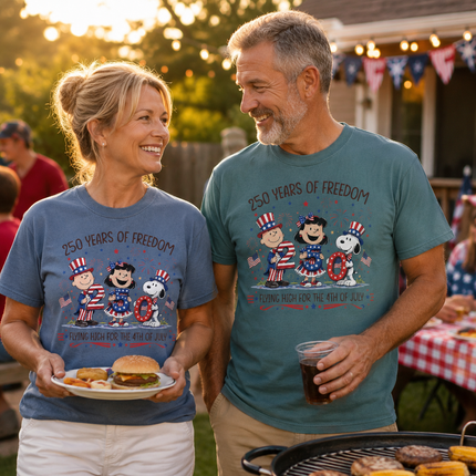 Comfort Colors 250 Years Of Freedom Flying High Patriotic Friends T-Shirt