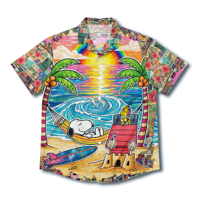 Tropical Beach Sunset Surf Paradise Summer Hawaiian Shirt