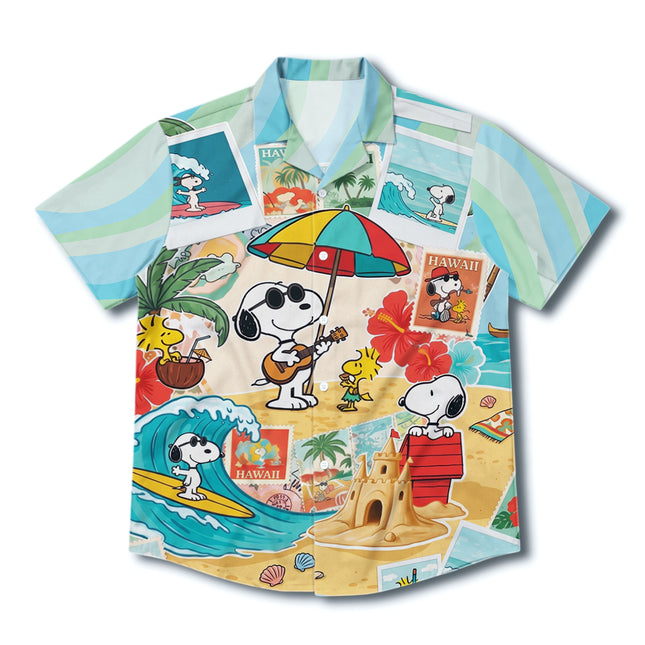 Beach Summer Hawaii Postcard Surf Vacation Hawaiian Shirt