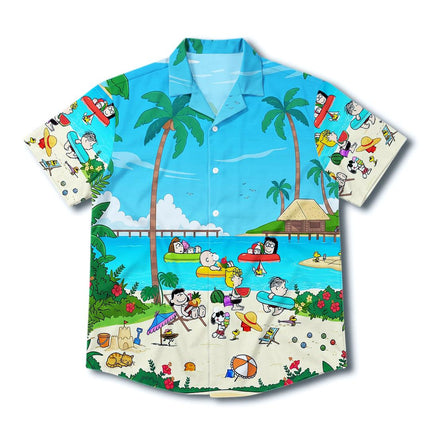 Tropical Island Beach Vacation Summer Hawaiian Shirt