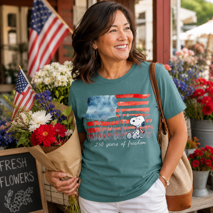 Comfort Colors Watercolor Flag America 250 T-Shirt