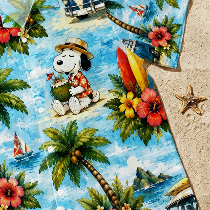 Tropical Road Trip Beach Van Surf Summer Hawaiian Shirt
