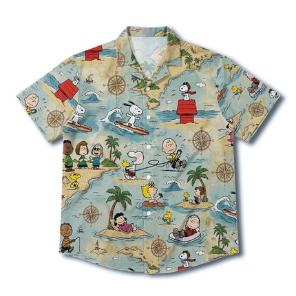 Tropical Island Adventure Beach Summer Hawaiian Shirt