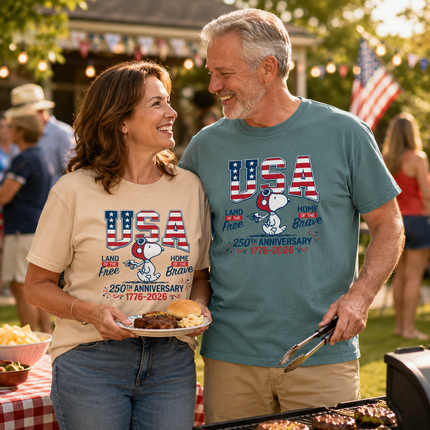 Comfort Colors USA Land Of The Free America 250 T-Shirt