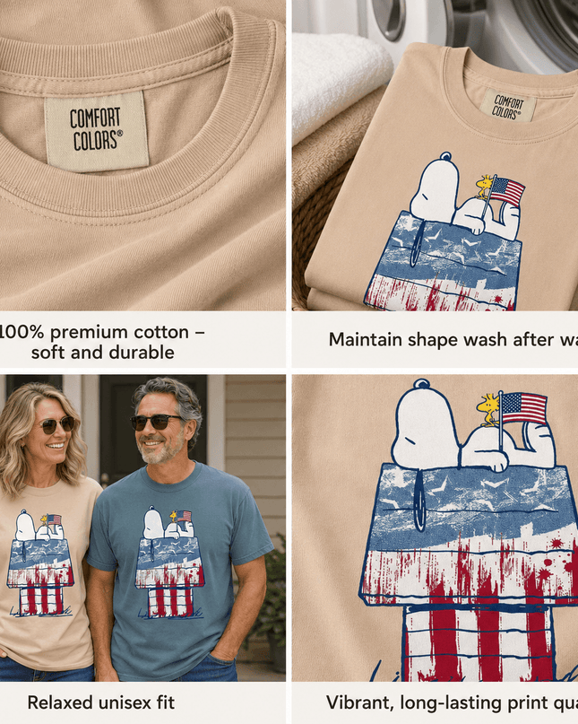 5_0a374fc7-9eb1-4c0a-8761-6abc63019881 - AuraNations - Comfort Colors 250th Anniversary USA Patriotic Doghouse T-Shirt - Ivory / S - 250TH ANNIVERSARY, ALL, COMFORT COLORS, NO CUSTOM, PRODUCTS, SNPY, TSHIRT