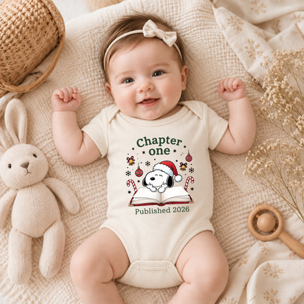 Chapter One Published 2026 Christmas Newborn Outfit Baby Bodysuit