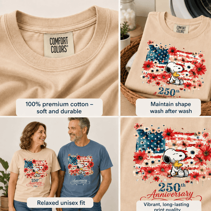 5_1ca63e5b-21db-4cef-9250-da8b5dfcb12b - AuraNations - Comfort Colors 250th Anniversary USA Floral Flag Hugging Dog T-Shirt - Ivory / S - 250TH ANNIVERSARY, ALL, COMFORT COLORS, NO CUSTOM, PRODUCTS, SNPY, TSHIRT