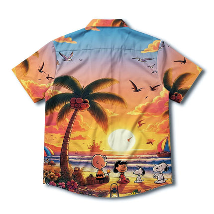 Tropical Sunset Beach Paradise Summer Hawaiian Shirt