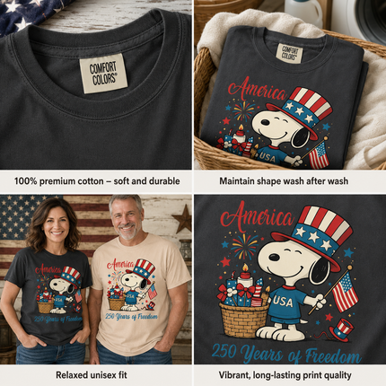 Comfort Colors America 250 Years Of Freedom T-Shirt
