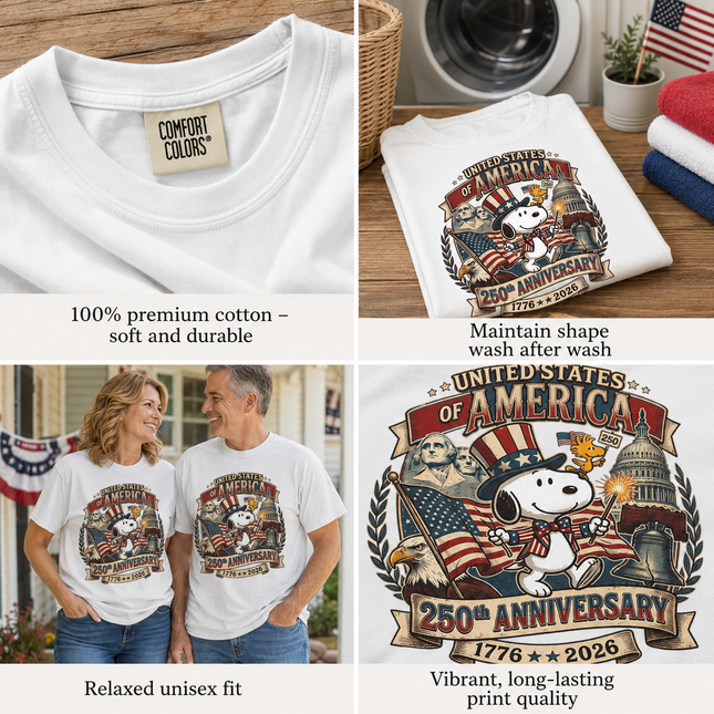Comfort Colors 1776 Vintage Patriotic T-Shirt