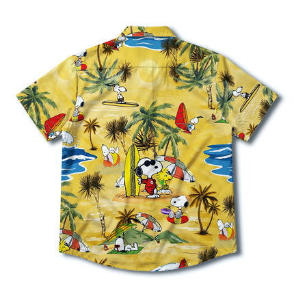 Yellow Tropical Beach Windsurf Summer Hawaiian Shirt