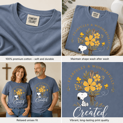 Comfort Colors Fearfully and Wonderfully Created Psalm 139:14 T-Shirt