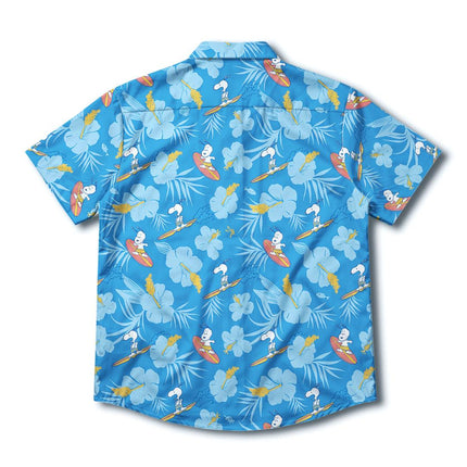 Beach Summer Surf Tropical Floral Blue Hawaiian Shirt