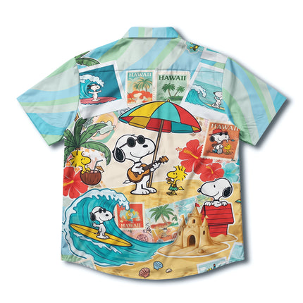 Beach Summer Hawaii Postcard Surf Vacation Hawaiian Shirt