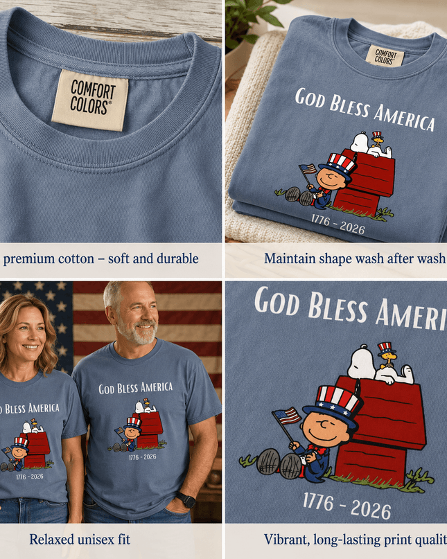 5_6f279de2-5f98-44e4-b6e2-d16f75b8fa5f - AuraNations - Comfort Colors God Bless America 1776 2026 T-Shirt - Blue Jean / S - 250TH ANNIVERSARY, ALL, COMFORT COLORS, NO CUSTOM, PRODUCTS, SNPY, TSHIRT