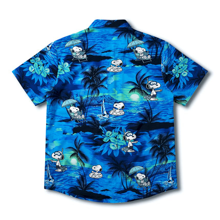 Blue Tropical Island Relaxing Beach Summer Hawaiian Shirt
