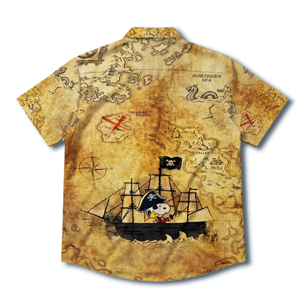 Pirate Treasure Map Adventure Summer Hawaiian Shirt