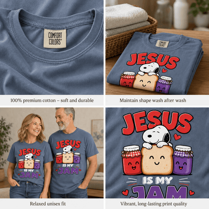Comfort Colors Jesus Is My Jam Christian T-Shirt