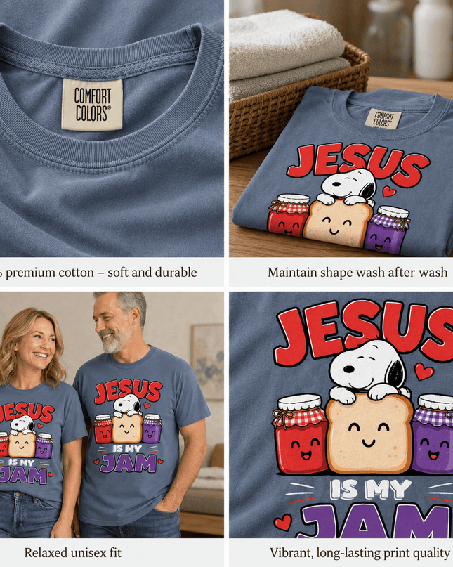 Comfort Colors Jesus Is My Jam Christian T-Shirt