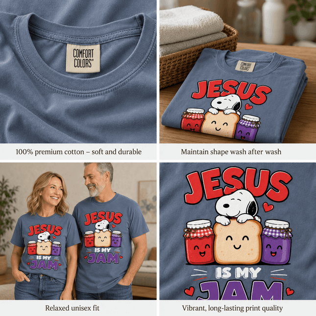 Comfort Colors Jesus Is My Jam Christian T-Shirt