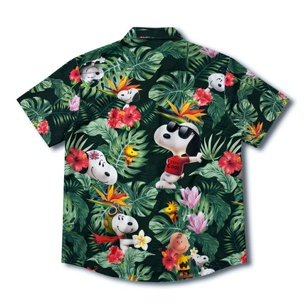 Tropical Jungle Floral Summer Beach Hawaiian Shirt